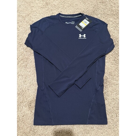 Under Armour Other - Under Armour HeatGear Armour Compression Shirt Men’s M Long Sleeve Nwt Dark Blue
